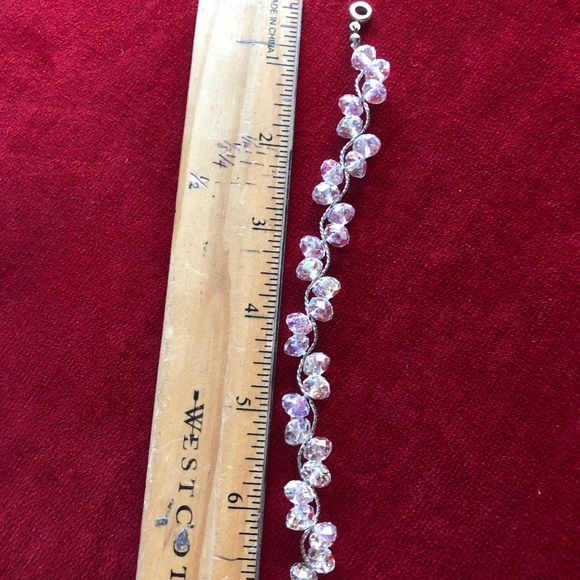 Clear crystal bead bracelet - Picture 4 of 5